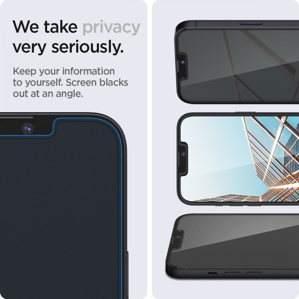 2x Szkło Spigen EZ Privacy do iPhone 13 / 13 Pro Rodzaj szkło hartowane
