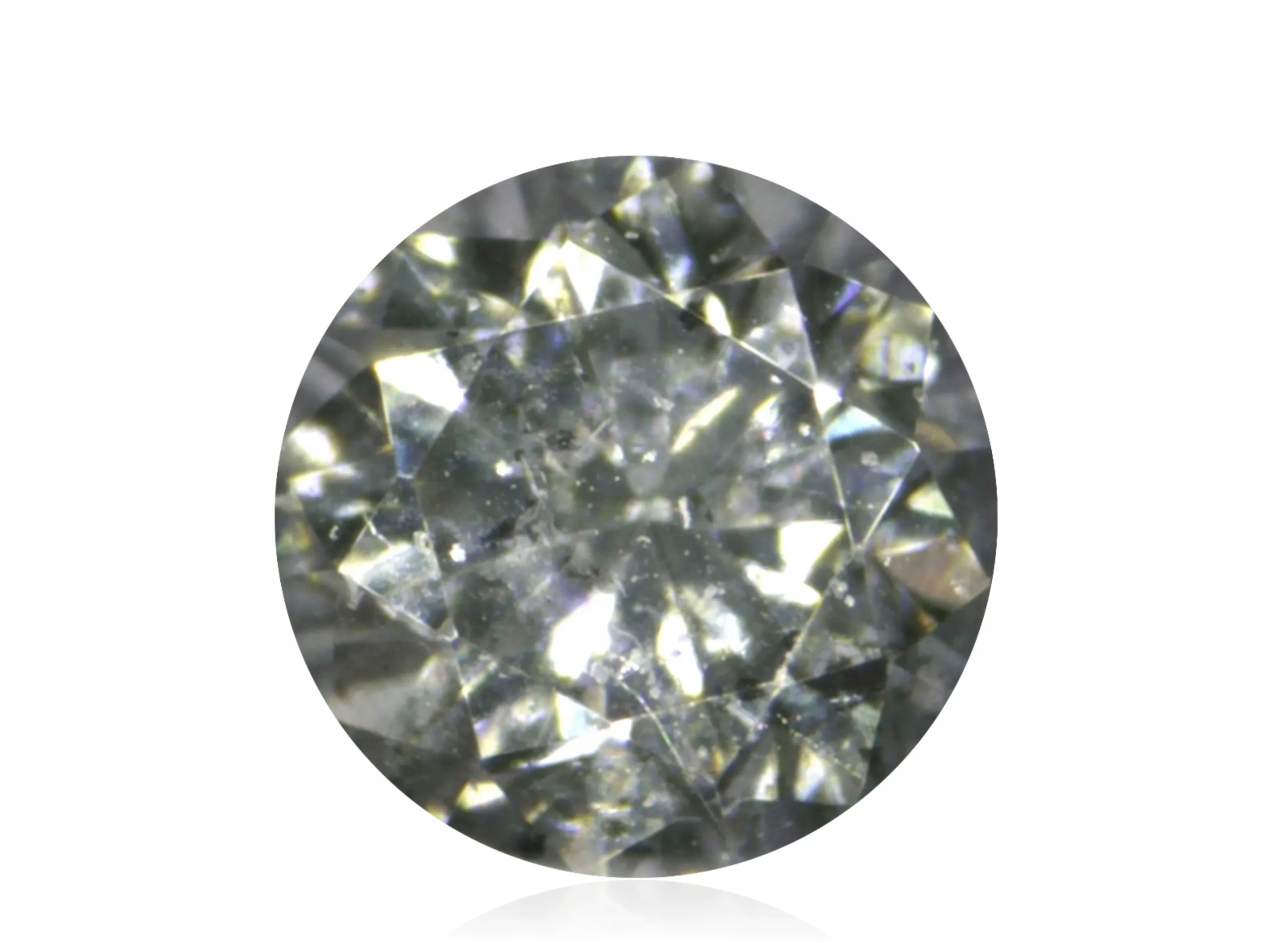 Přírodní Diamant 0.01ct Zelený Briliant I2 eCertifikát Wbd