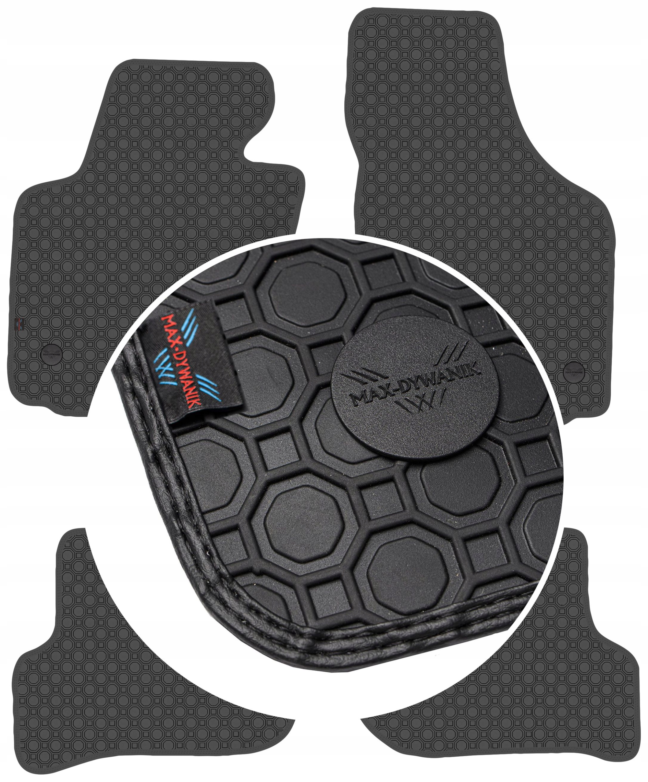Seat Altea 2008-2015 Čierné podlahové rohože