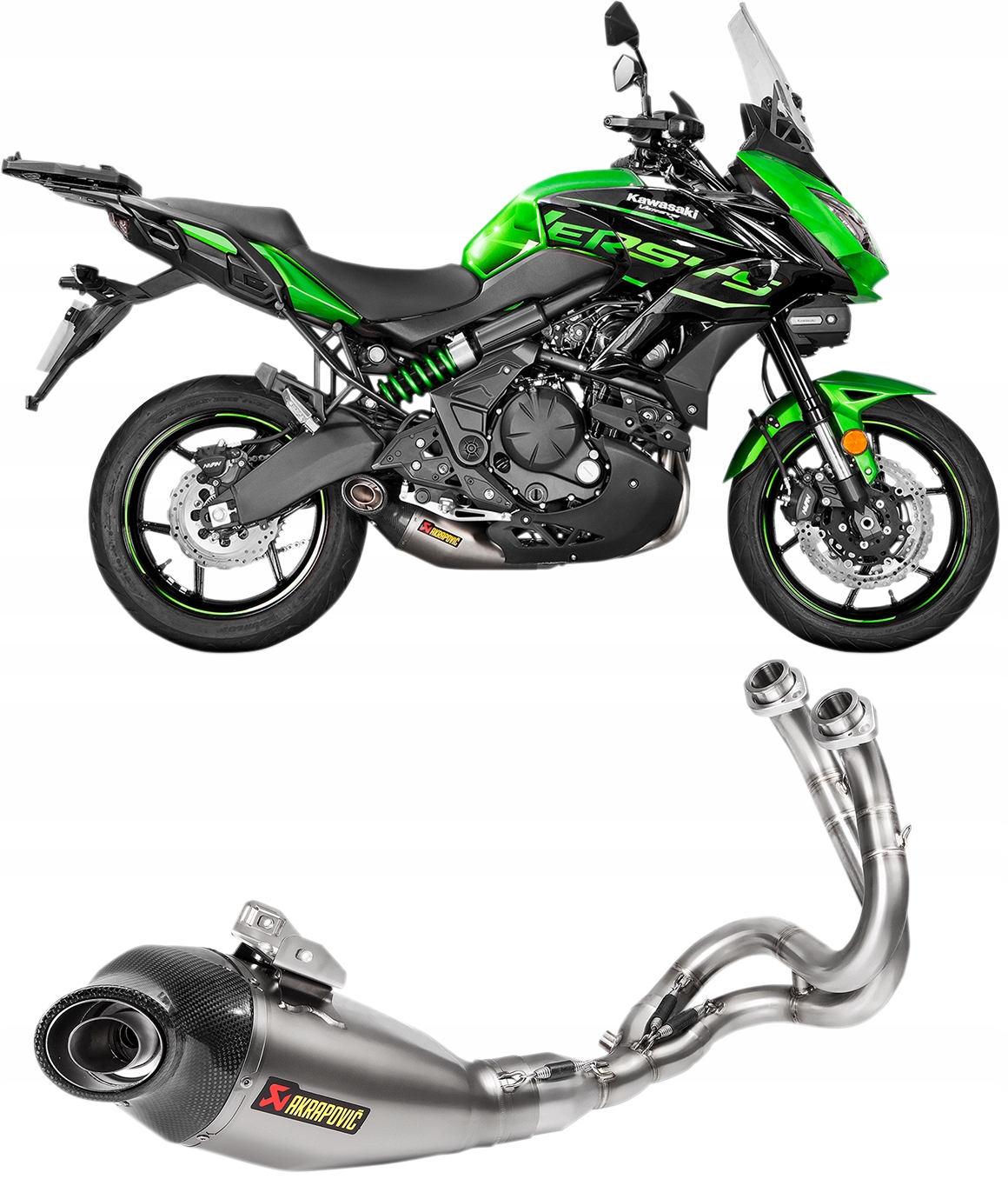 S-K6R10-HEGEHT - Глушитель выхлопной трубы Akrapovic KAWASAKI KLE 650 2017-2020