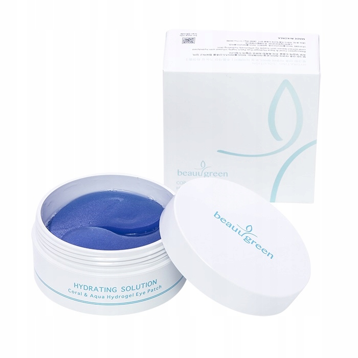 Beauugreen Coral & Aqua, hydrogelové náplasti pod oči, 60 ks