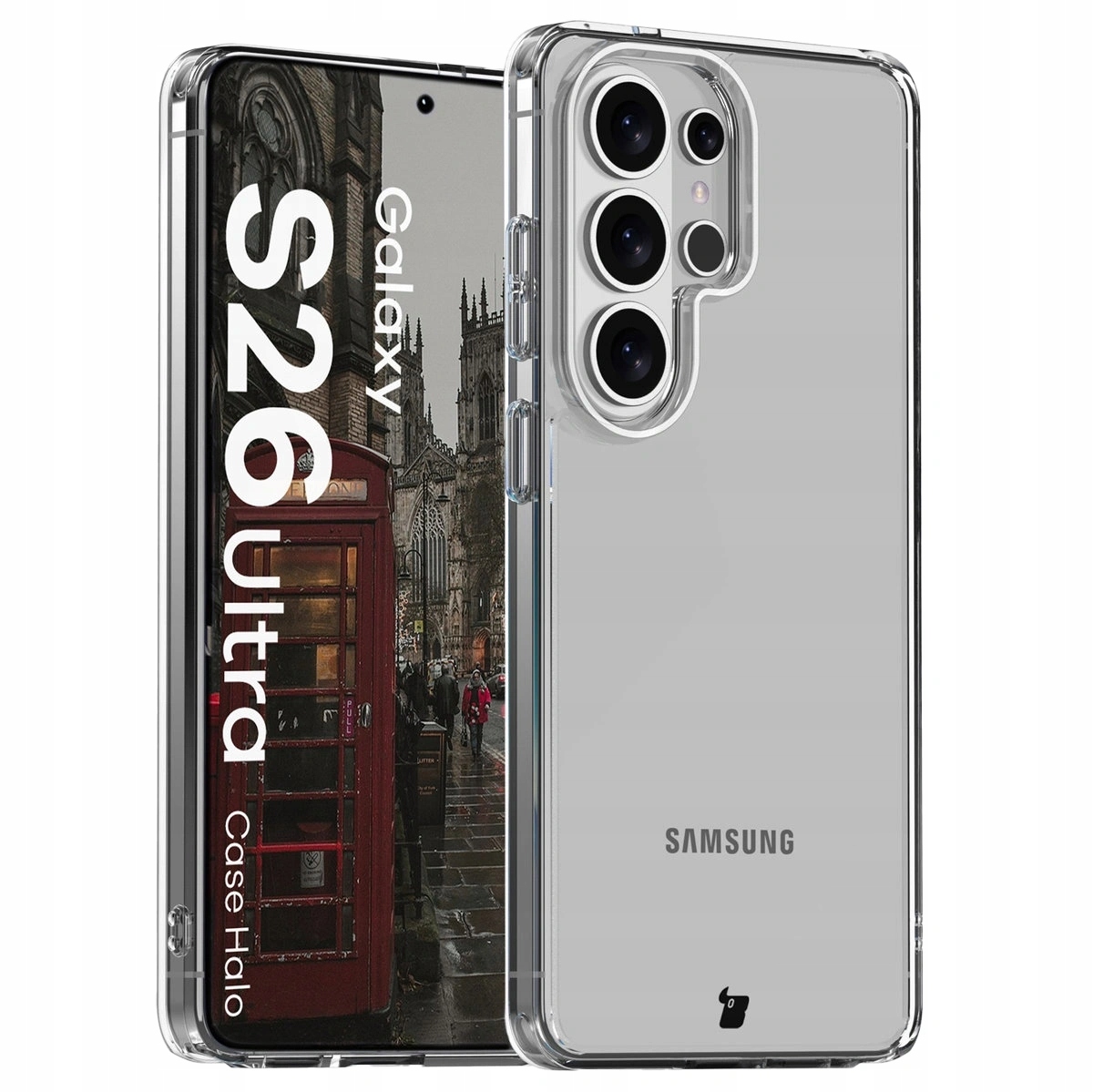 Bizon Case Halo do Galaxy S26 Ultra Przezroczysty