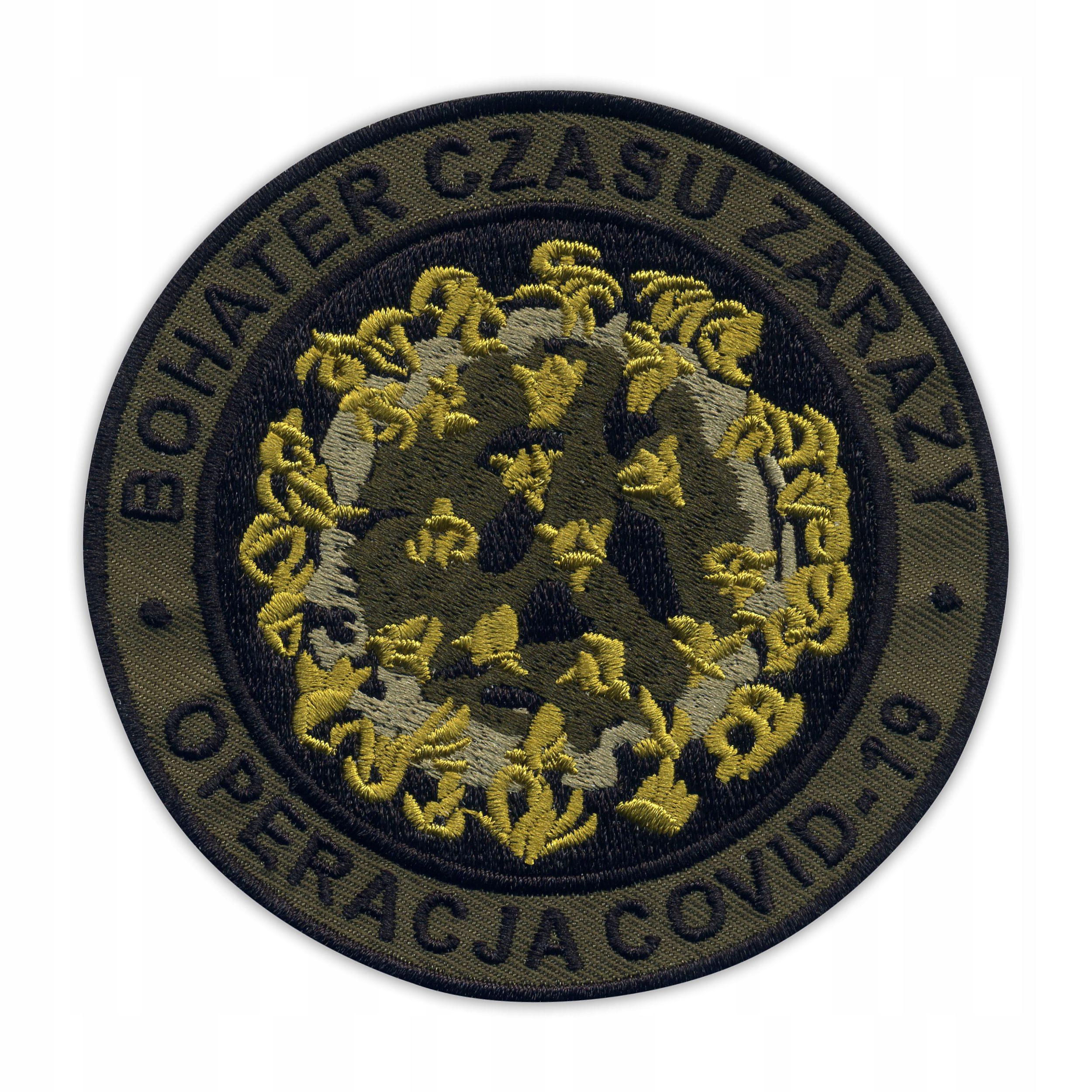 

Naszywka Bohater Czasu Zarazy - gaszony wzór, Haft