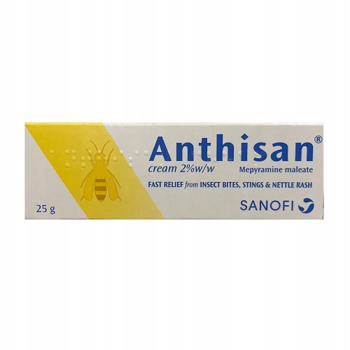 Anthisan krem na ukąszenia użądlenia łagodzący 25g