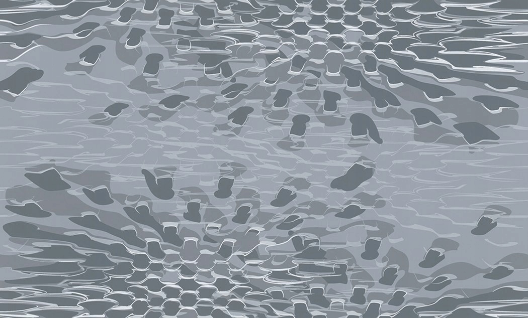 Šedá Tapeta S Geometrickým Vzorom Vinyl Flizelina 10,05 m x 106,00 cm