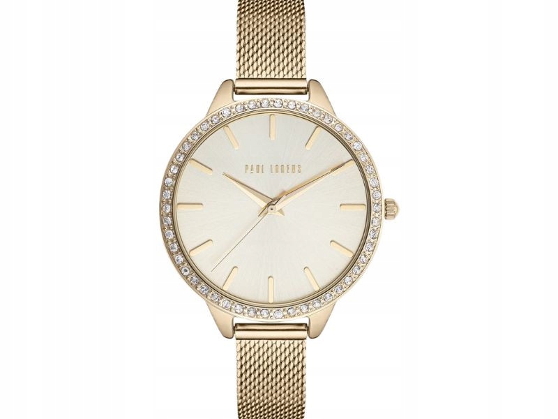 Dámské hodinky na tenkém náramku s bílými zirkony, elegantní