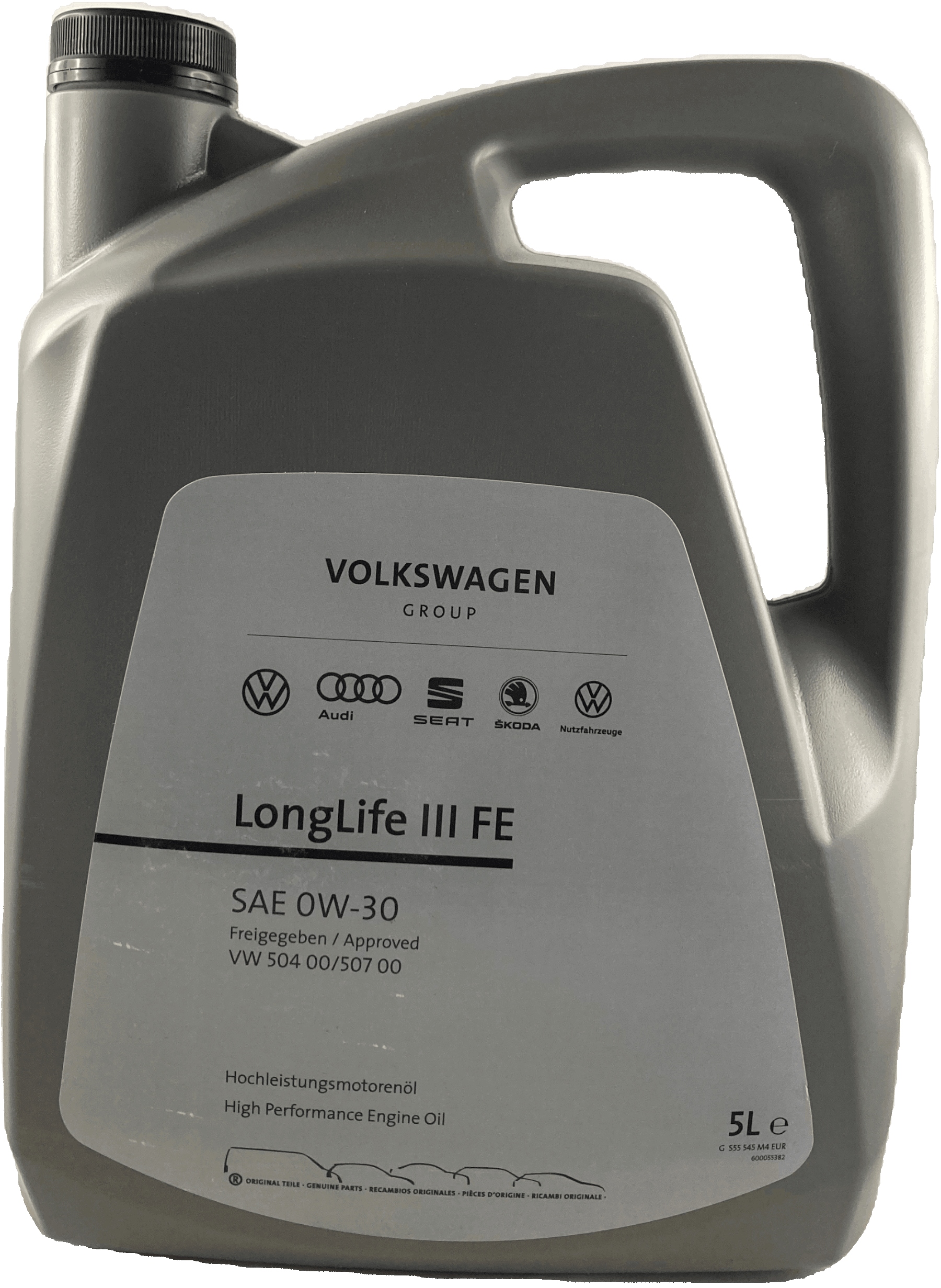 

Volkswagen Longlife III Fe 504/507 0W30 5L