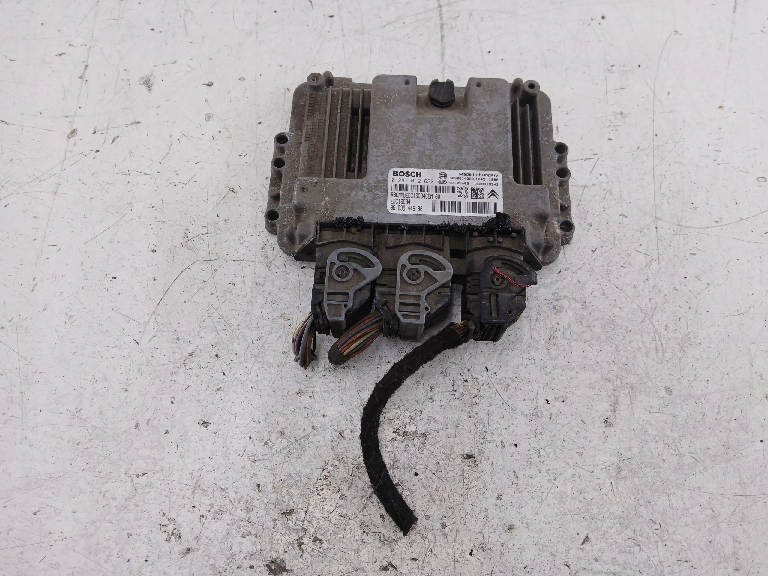 CITROEN BERLINGO e PEUGOET PARTNER e 1.6 HDI Centralina Motore 9663944680