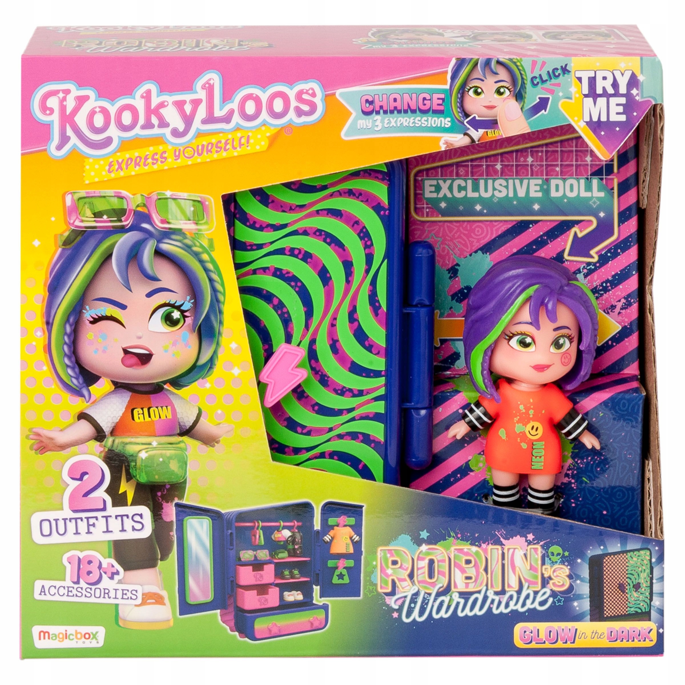 

Kookyloos 2 Szafa Robin Wardrobe Lalka Akcesoria