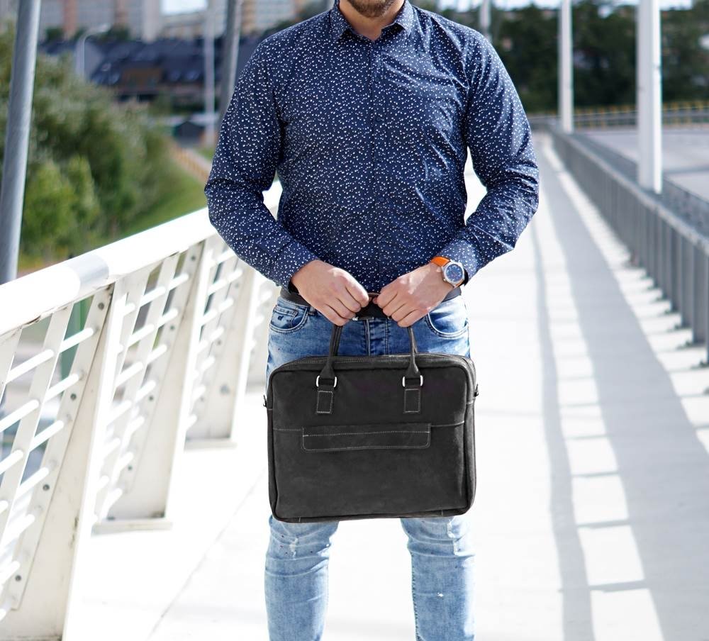 SKÓRZANA TORBA NA LAPTOP SOLOME GRAFIT 17" ALSTON VINTAGE Kod producenta TORBA ALSTON DARK GREY