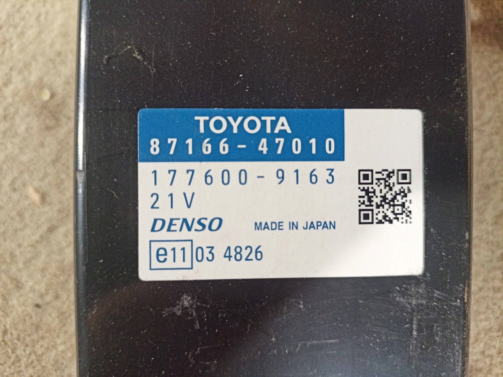 modulo Centralina Toyota Prius 3 facelift 2011 87166-47010