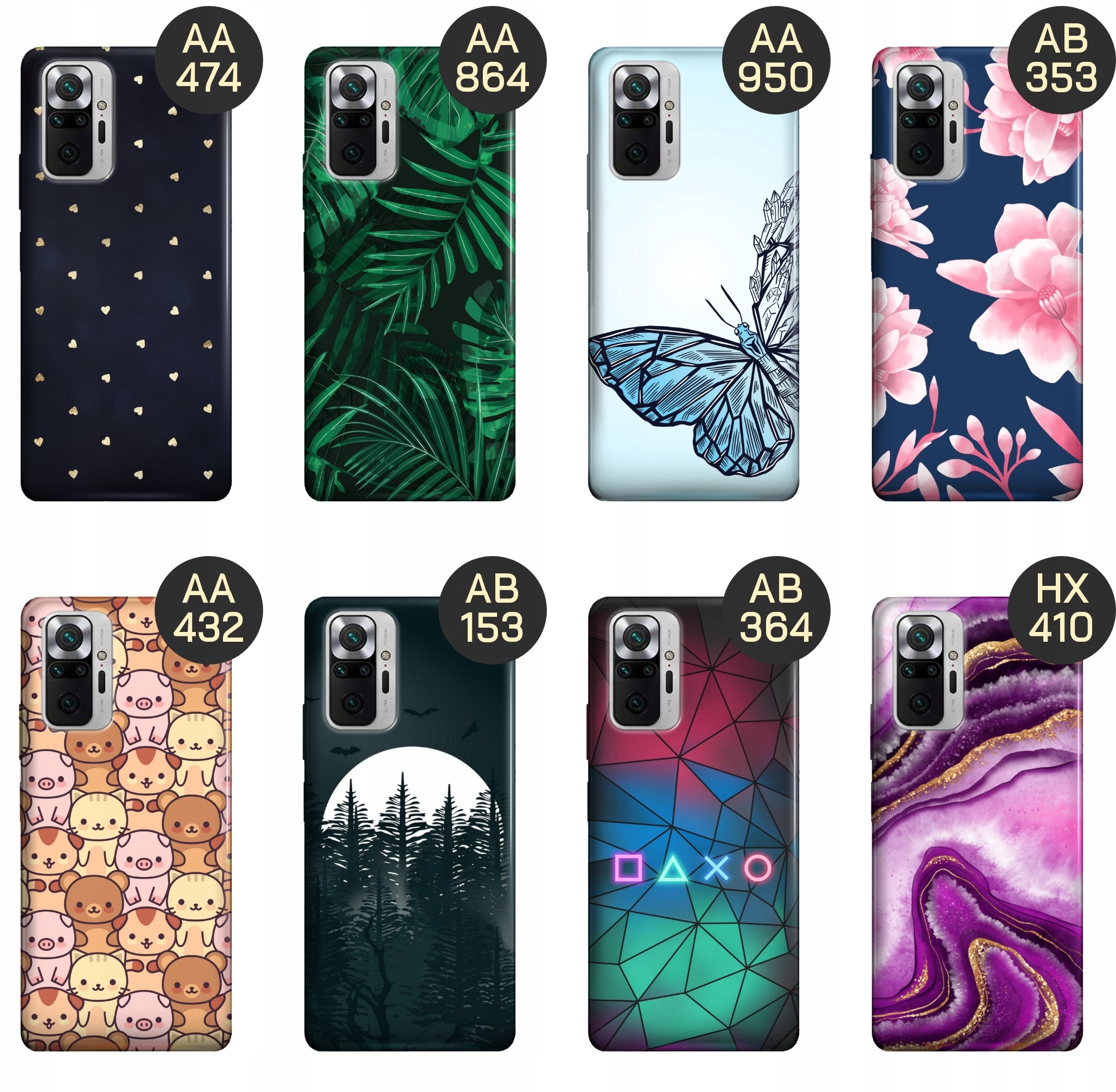 ETUI DO REDMI NOTE 10 PRO / 10 PRO MAX WZORY TOP100 DESIGN Z NADRUKIEM CASE Kolekcja ETUI Z NADRUKIEM