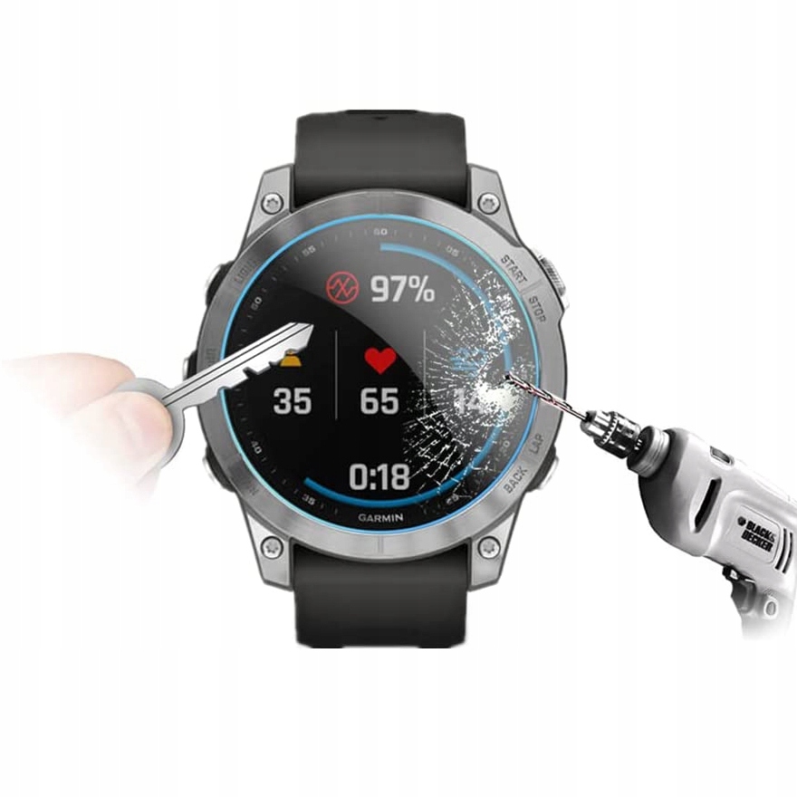 2x Szkło Hartowane Ochronne do Garmin Fenix 7 Kod producenta 21771