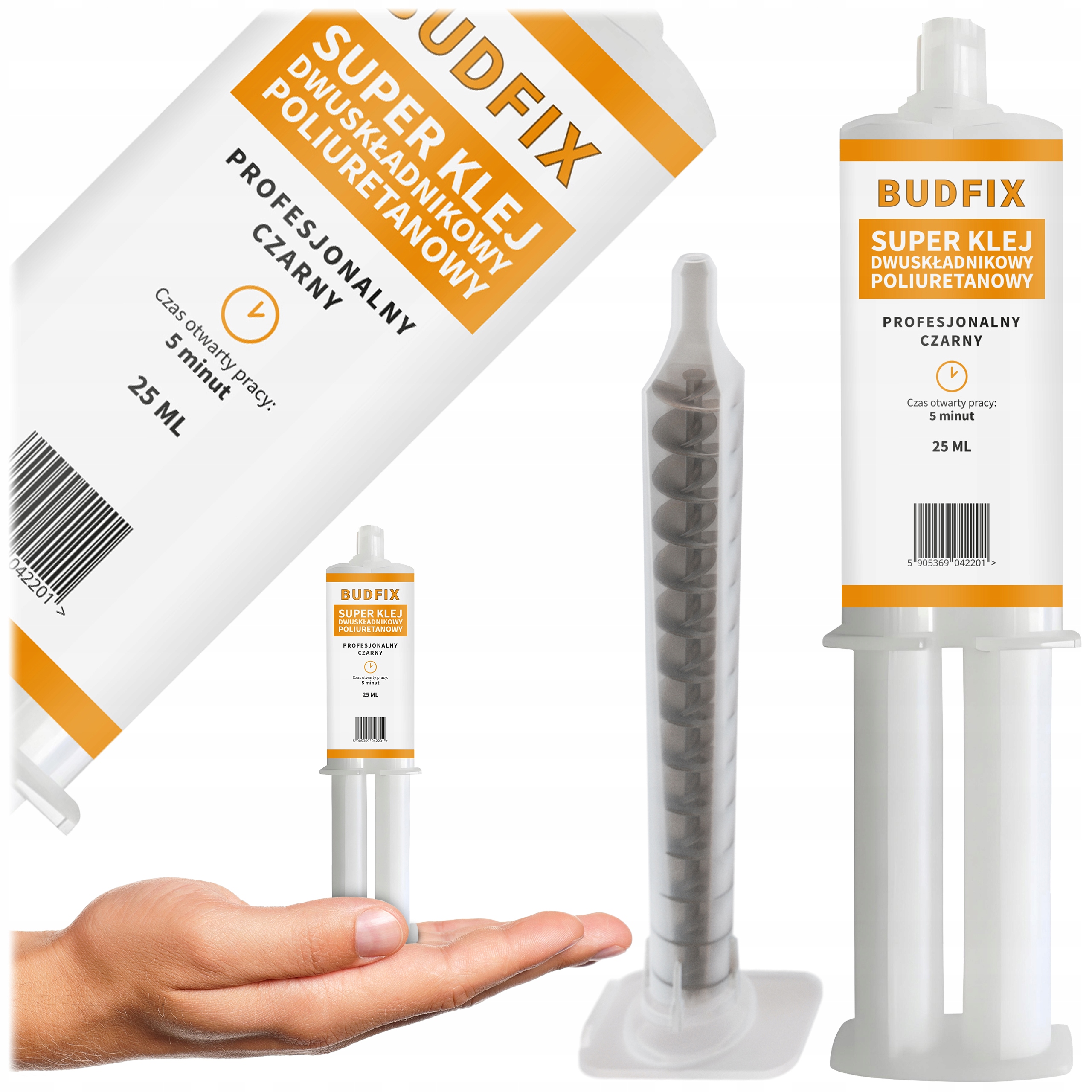 Klej Do Plastiku Zderzaków Spojlerów Pu 5min Spawanie Na Zimno Czarny 25ml