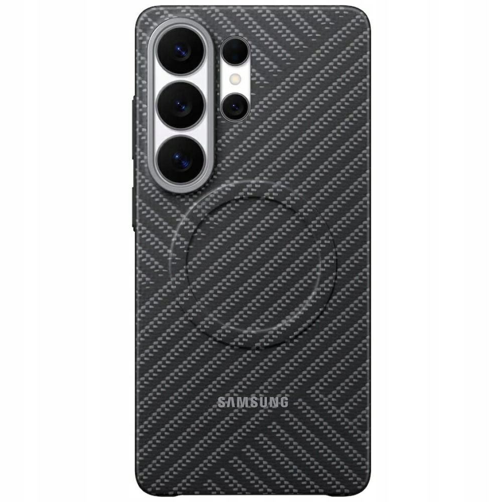 Puzdro Samsung Carbon Magnet pre Galaxy S26 Ultra tmavosivé