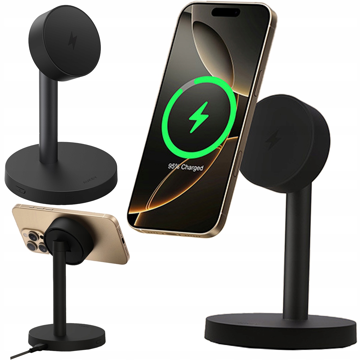 Magnetyczna ładowarka bezprzewodowa LC-MC111 MagFusion1x Qi2.2 Aukey