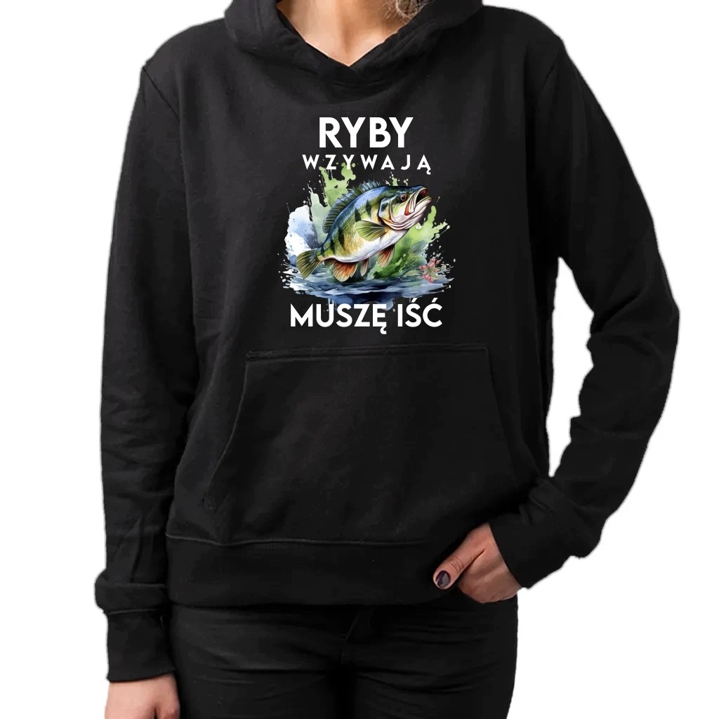 Ryby volají, musím jít verze 2 mikina dárek pro rybářku S