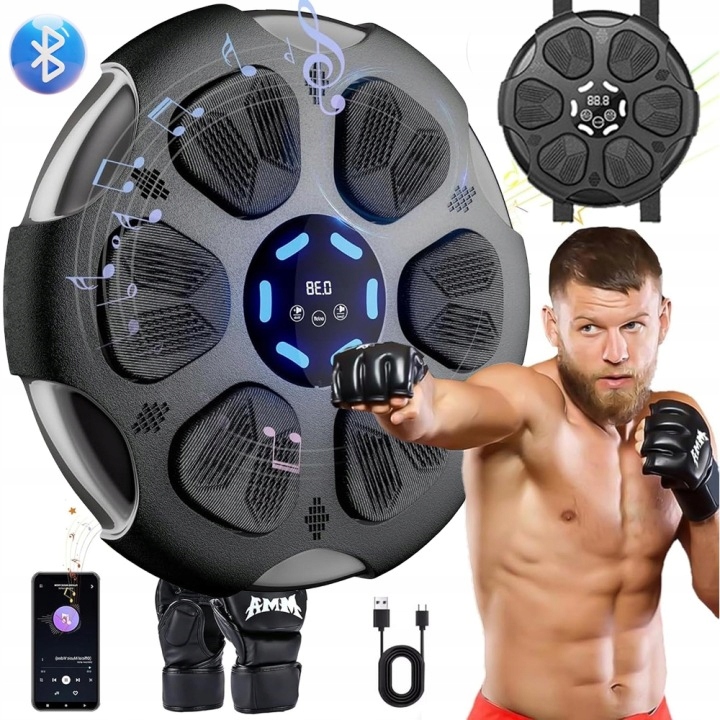 Tréninková boxovací deska na zeď, bluetooth trenažér, hudební tabule