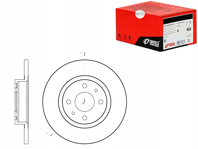 РЕМИТ КОМПЛЕКТ ДИСК ТОРМОЗНЫХ 60808872 46820655
