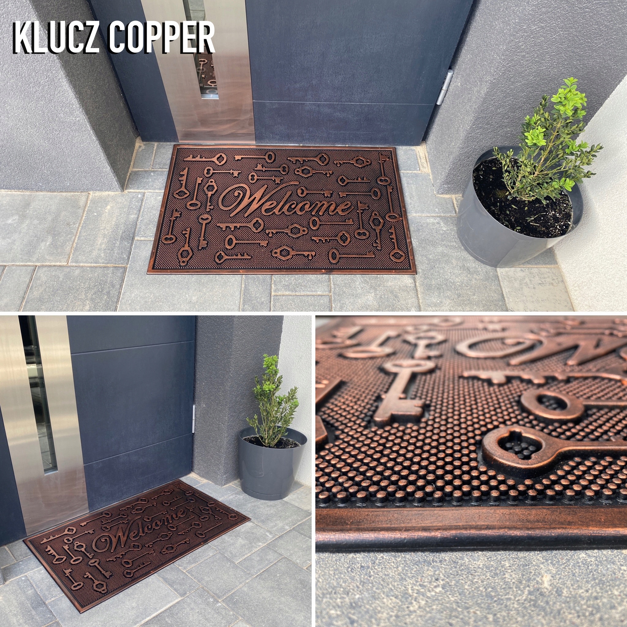 GUMOWA WYCIERACZKA 45x75 MODNE WZORY NOWOCZESNE Długość (cm) 45 cm