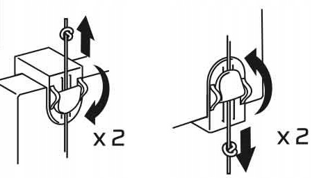 WIESZAKI MONTAŻOWE DO PLIS ROLET PLISOWANYCH Rodzaj napinacz
