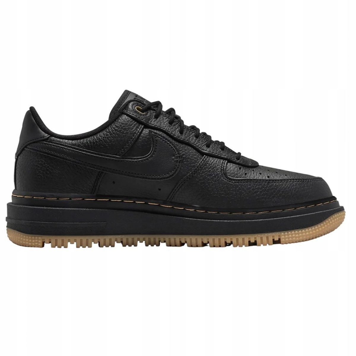 Pánské Boty Nike Air Force 1 Luxe Sportovní Kožené Tenisky Černé
