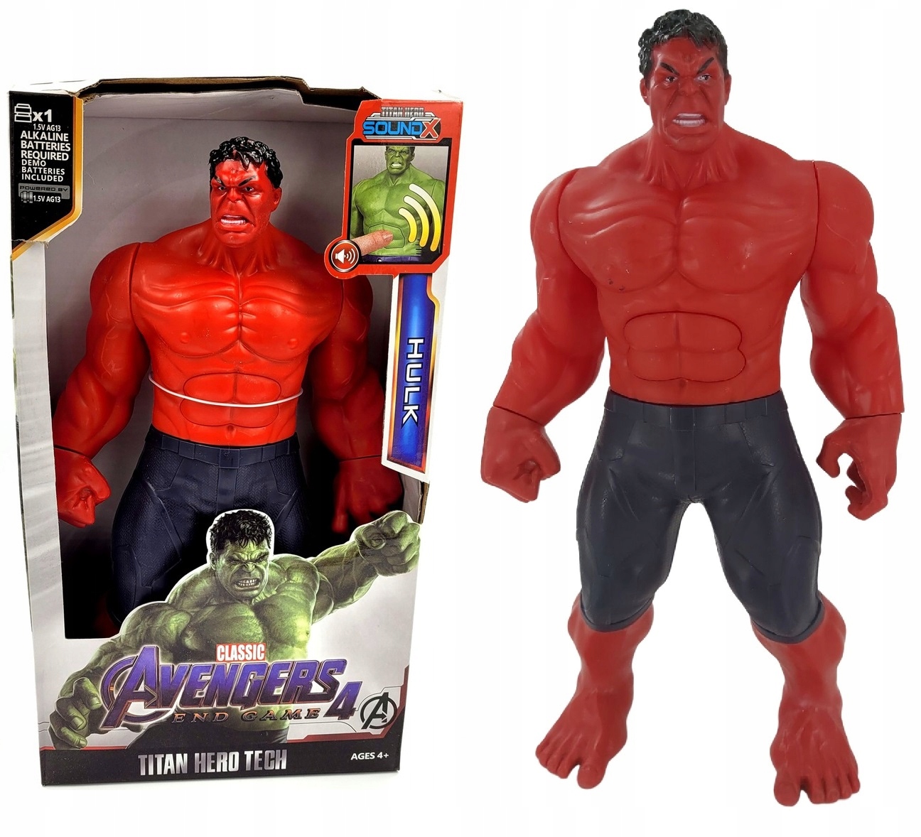 

Figurka Czerwony Hulk Duża 30CM Dźwięk Led Avenger