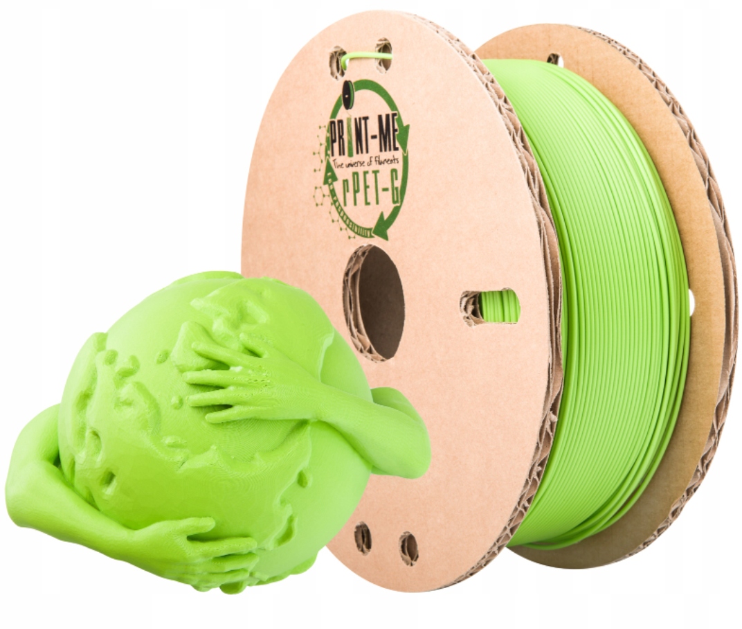 Filament Print-me rPET-G Lime Green Limonkowy 1kg 1,75mm do drukarki 3D