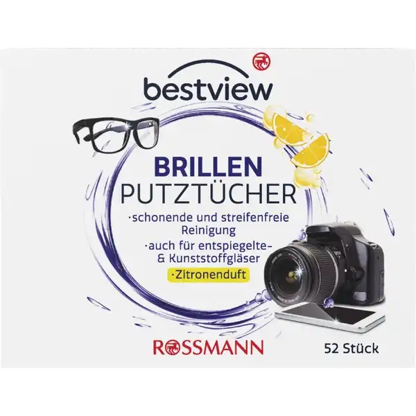 BESTVIEW CHUSTECZKI DO CZYSZCZENIA OKULARÓW 52 SZT