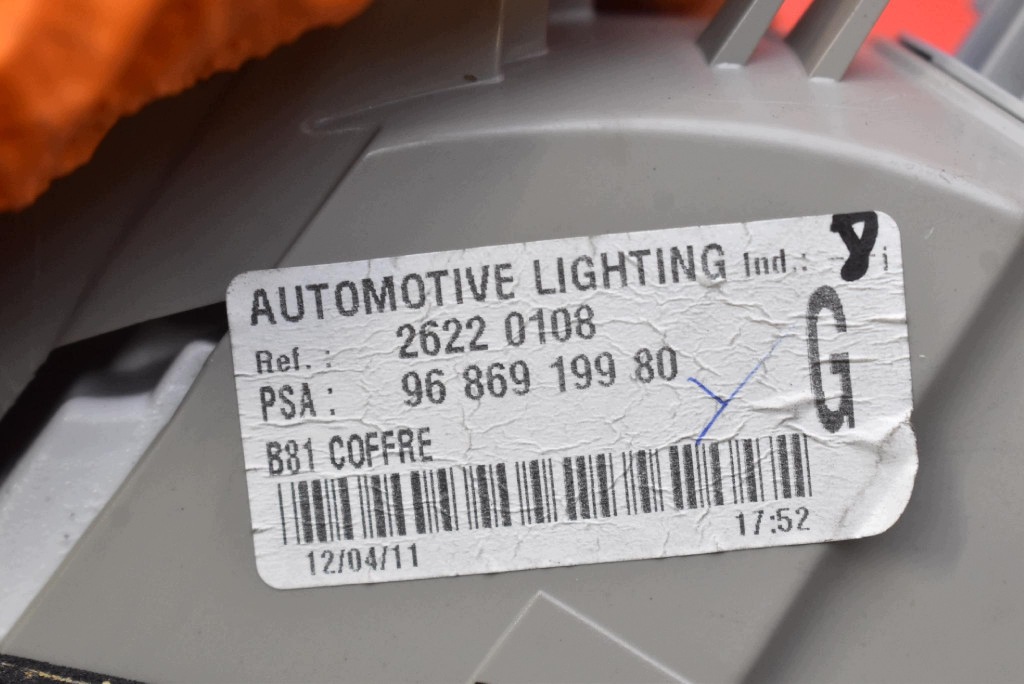 light left rear part rear 9686919980 CITROEN DS5 12-15