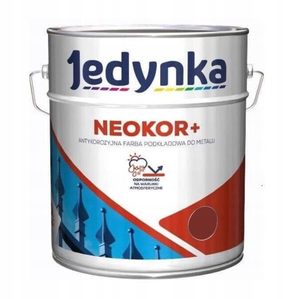 farba Podkład antykorozyjny Neokor+ Czerwony do metalu 5L Jedynka na rdzę