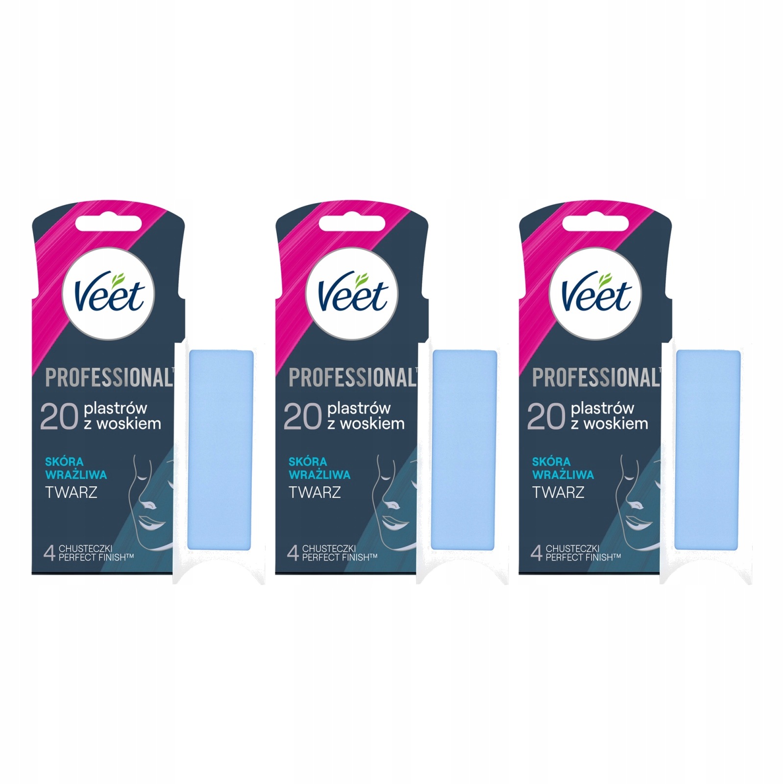 Veet Professional Depilační náplasti pro citlivou tvář