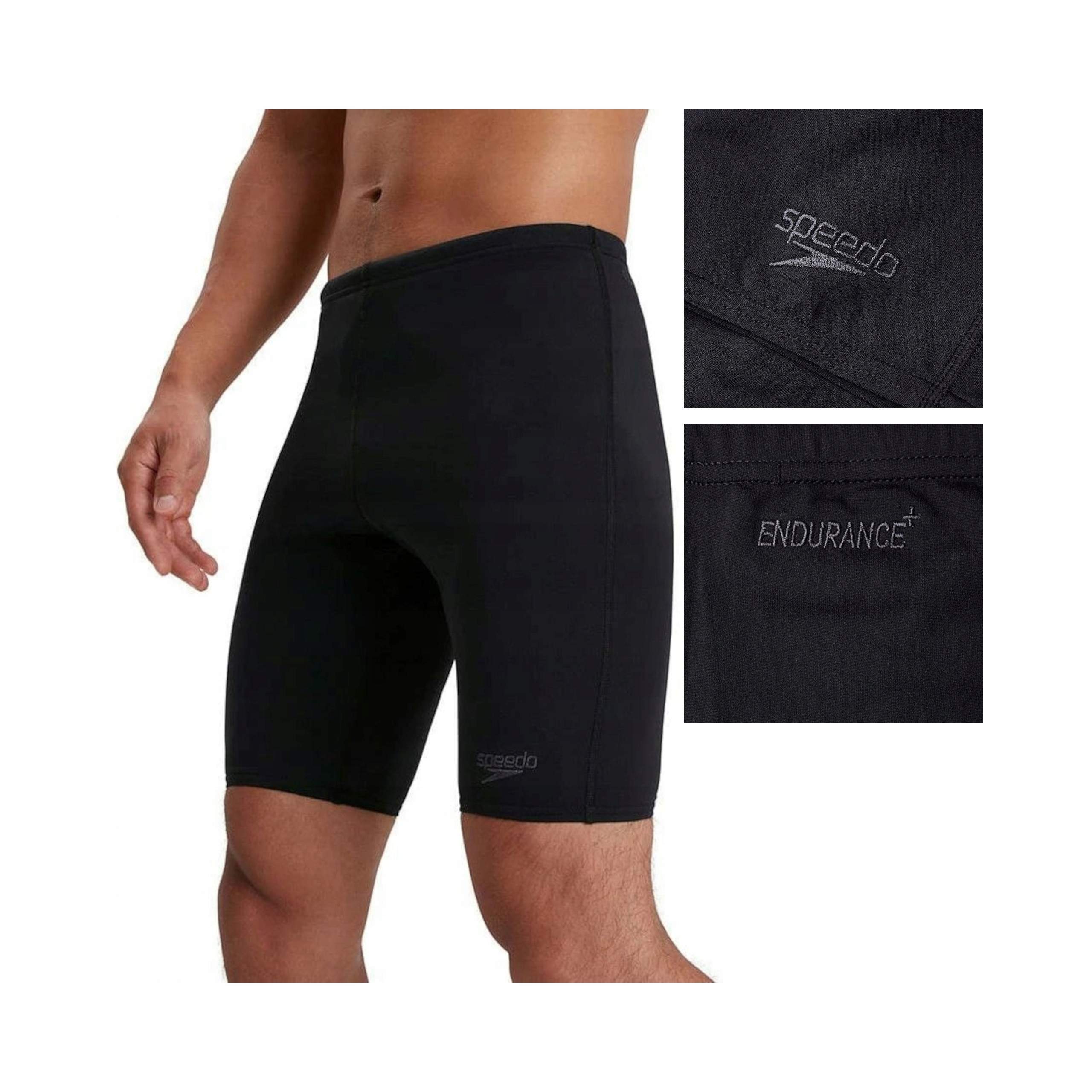 SPEEDO ECO END+ JAMMER MĘSKIE KĄPIELÓWKI TRENINGOWE BLACK S (D3 / EU 46)