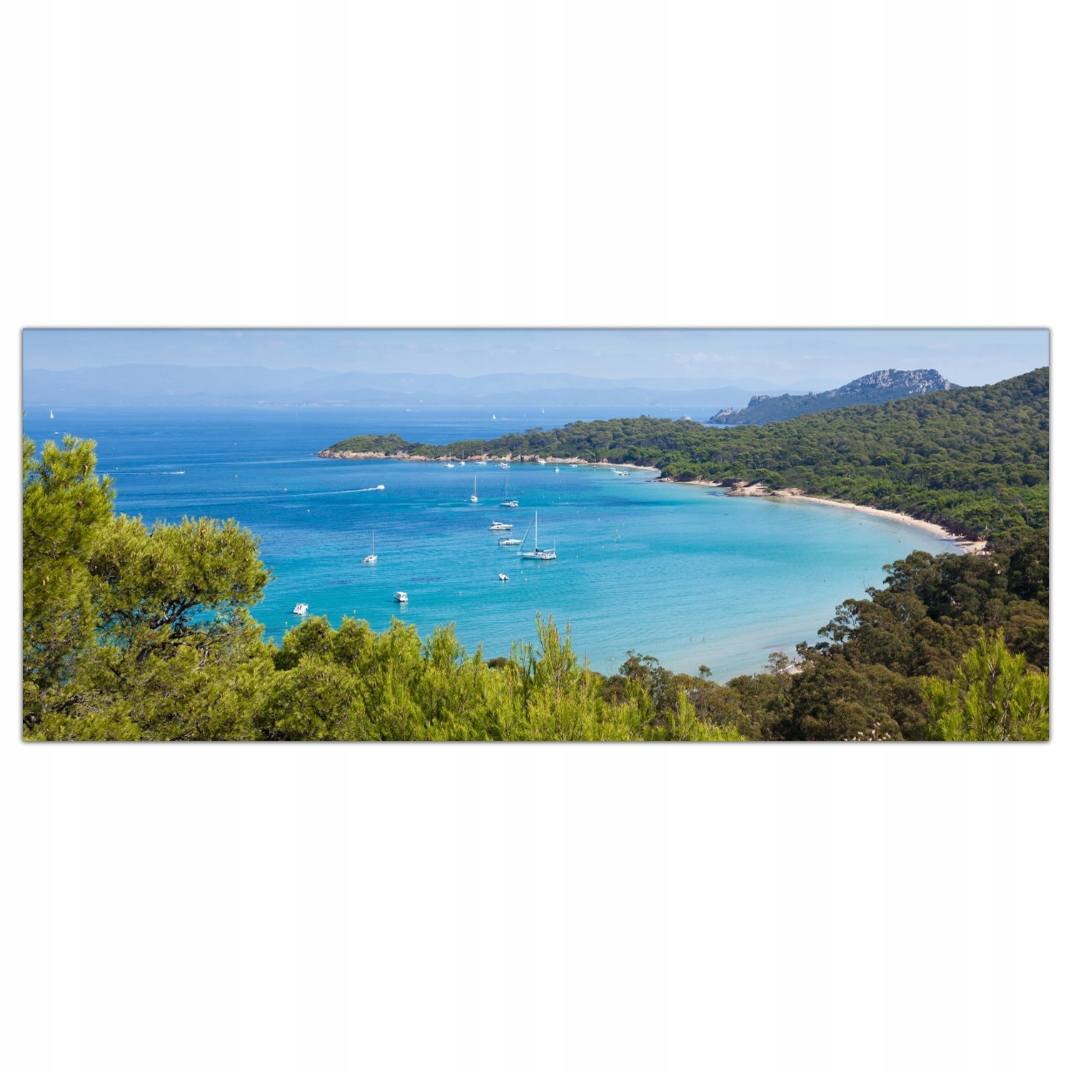 

Obraz Szklany Foto-obraz Wyspa Morze Plaża 125x50