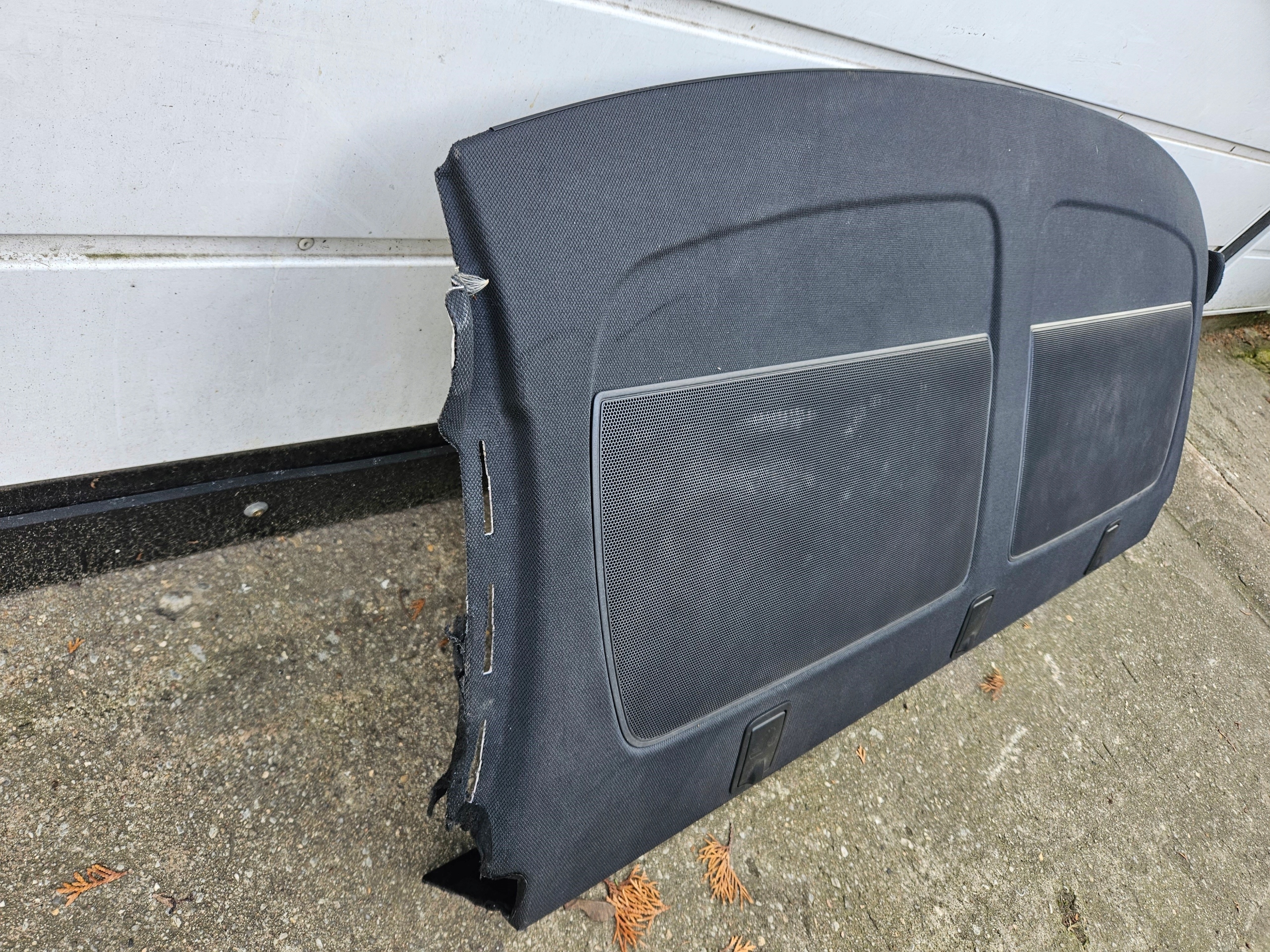 plato rear AUDI A6 C7 sedan black USA