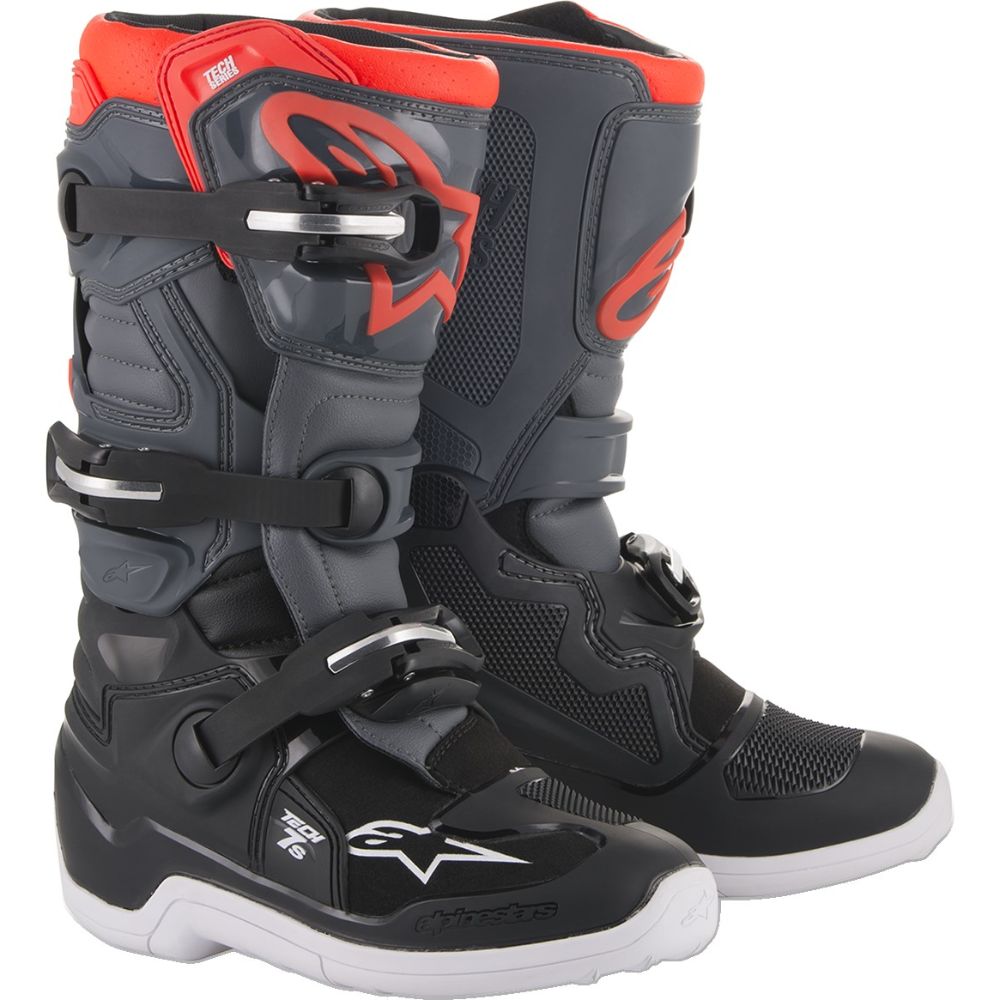 Detská Obuv Na Crossa Alpinestars Tech 7S Blk Hry Red Fluo Veľ. 39