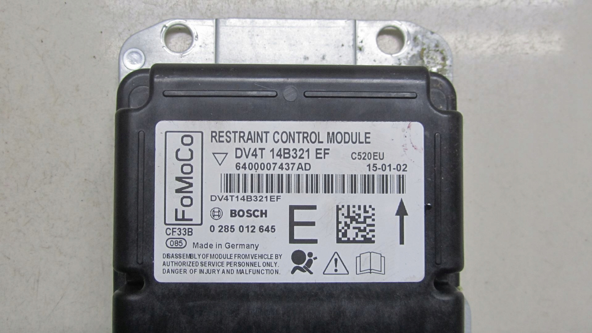 FORD KUGA MK2 SENSOR AIRBAG DV4T-14B321-EF 13-17 Numer katalogowy części 013/086