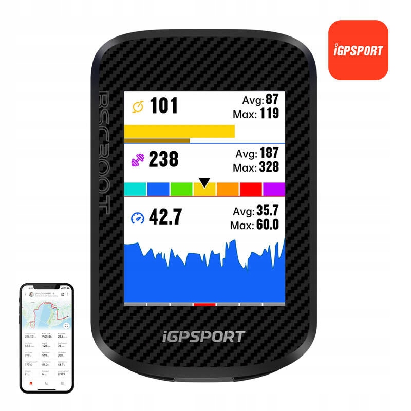 Počítač Cyklistický Gps iGPSPORT BSC300T S Funkcí Gpsr Link