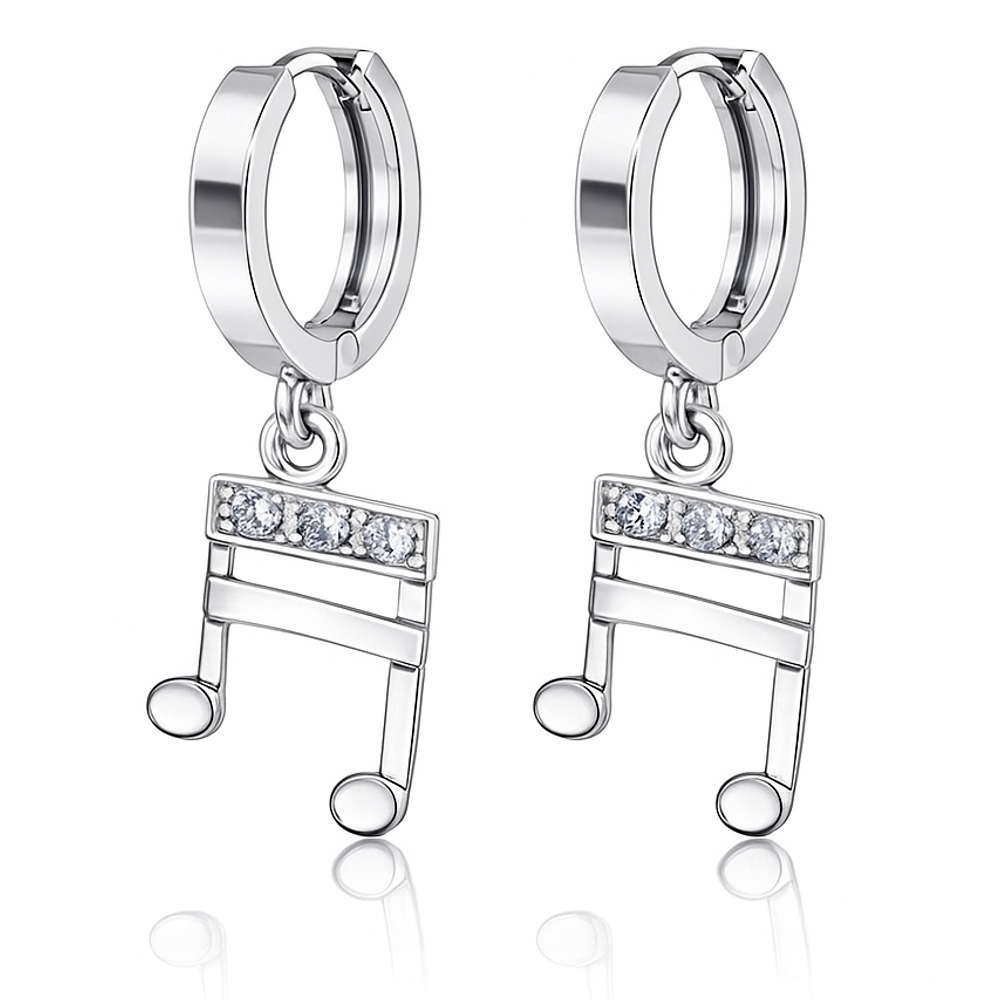 Stříbrné náušnice pouta Nutka Nutky Dárek pro hudebníka Stříbro 925