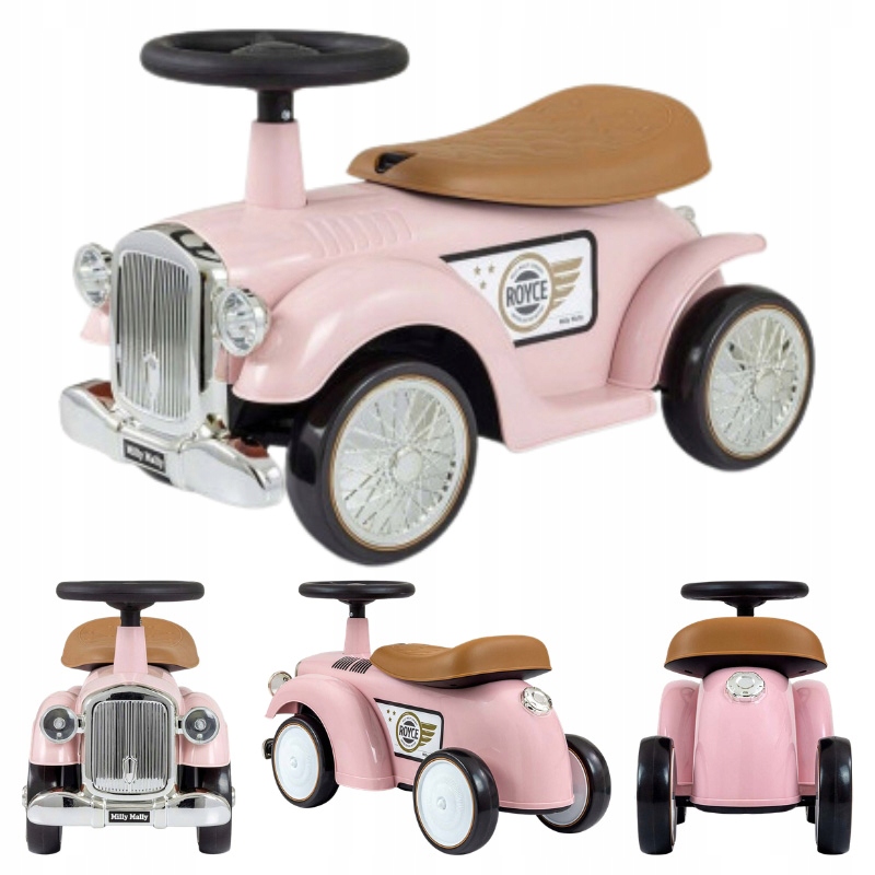 Jeździk Milly Mally Royce Retro Auto Pchacz Koła Eva Schowek Klakson 25KG