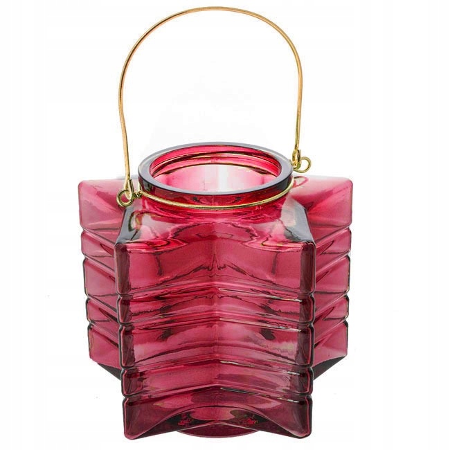 ŚWIECZNIK LAMPION LATARNIA ZNICZ SZKLANY ŚWIĘTA