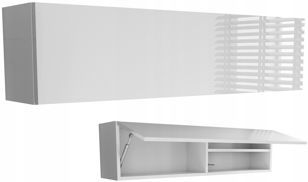 PAWLACZ SZAFKA WISZĄCA 120 120cm biały + połysk