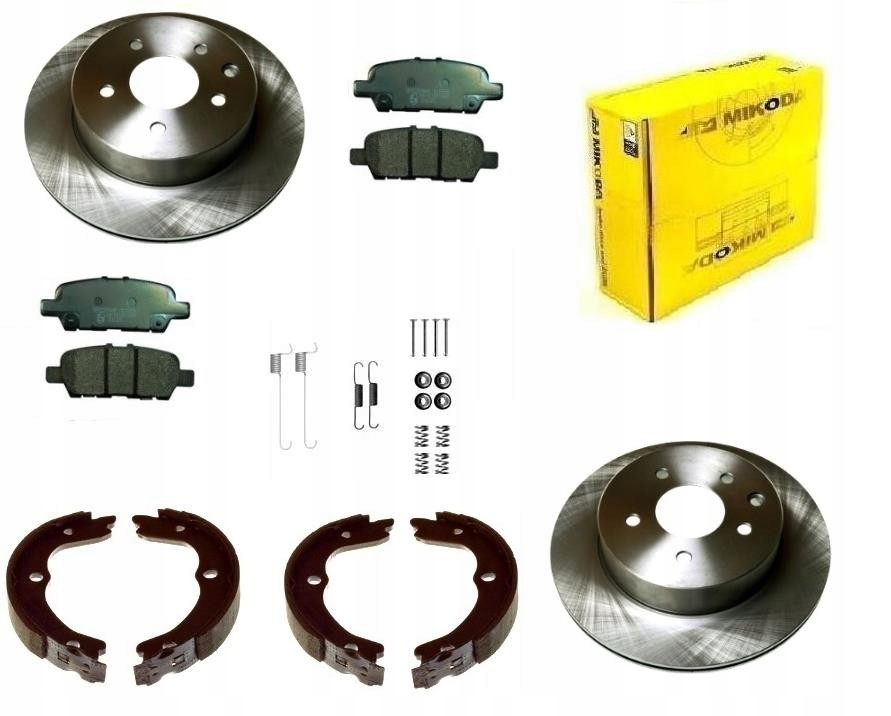 Kotouče Kostky Klíčů Nissan X-trail T30 2001-2007 Zadní Sada 292MM