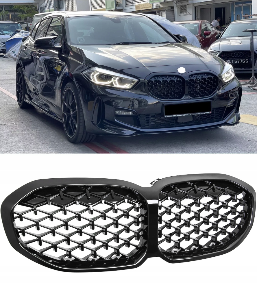 Bmw F40 F41 2019+ Grill Predná Mriežka Nárazníka Atrapa Chladiča M Look Diamond Meteor
