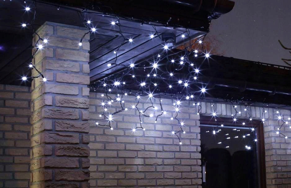 500 LED SOPLE LAMPKI CHOINKOWE ZEWNĘTRZNE 16M DEKORACJA ŚWIĄTECZNA Motyw sople