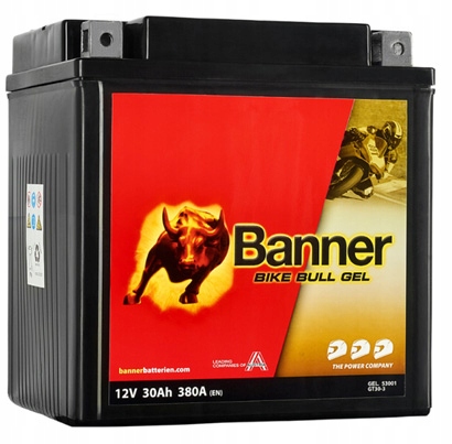 Akumulator Motocyklowy Banner Bike Bull Agm BGTX30-3 GTX30-3 12V 30AH 380A