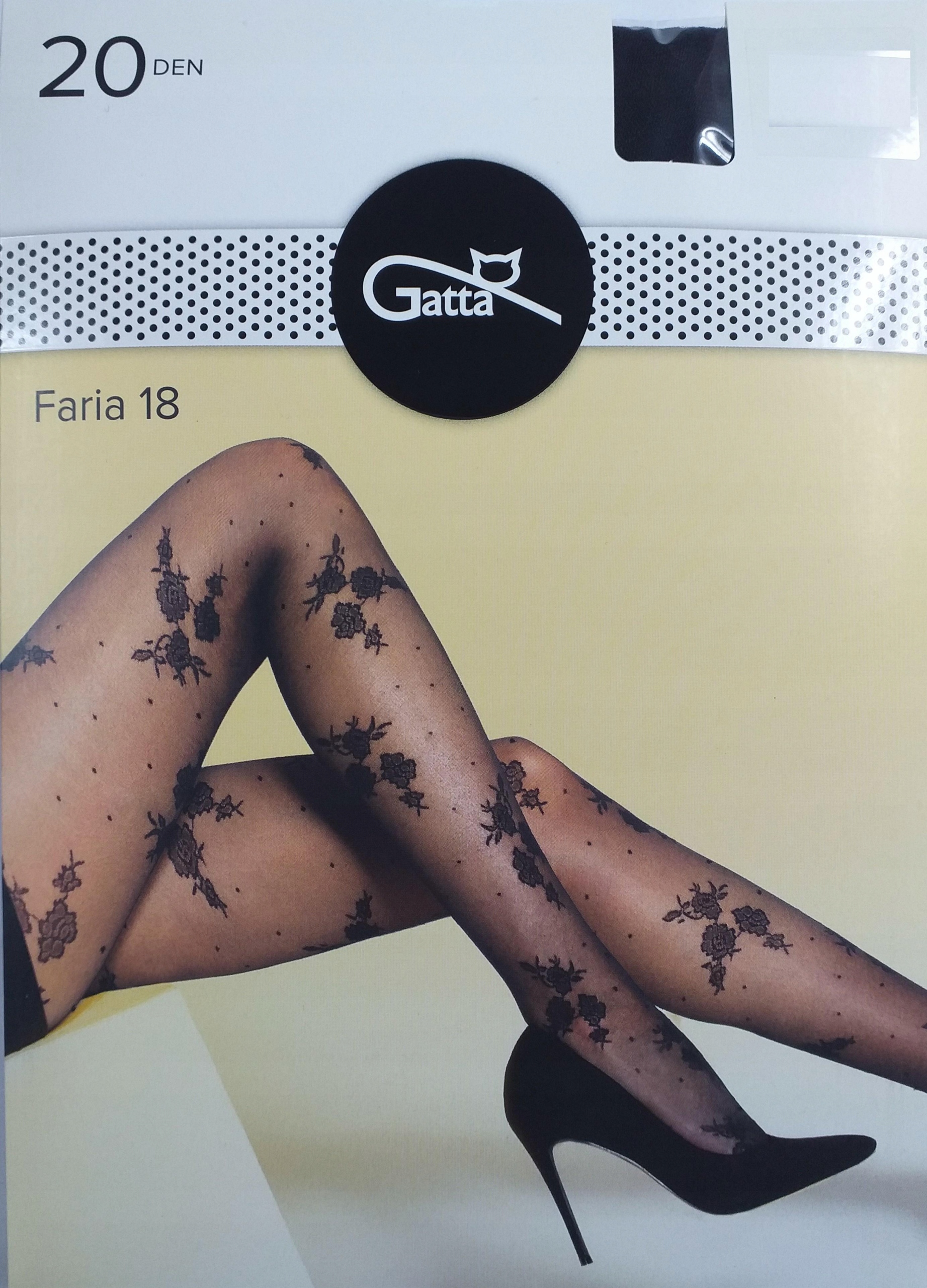 

Gatta Faria 18 Rajstopy 20 den 3-M / Nero