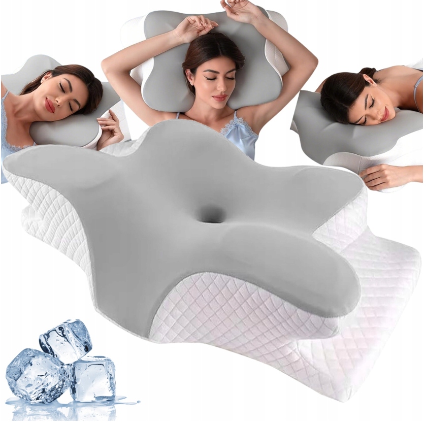 Poduszka Ortopedyczna Motylek Ergonomiczna Do Spania Na Ból Karku Szyi