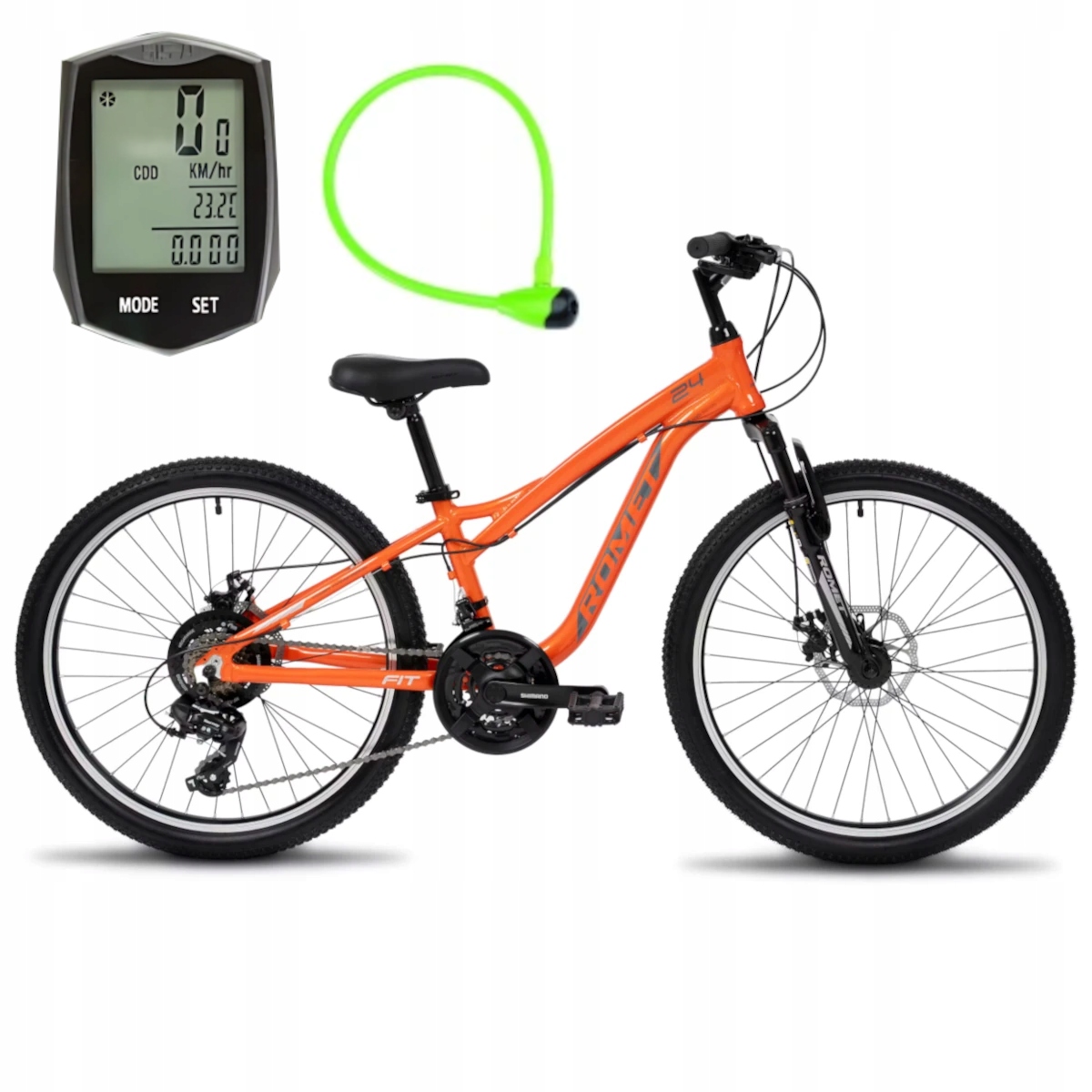 Rower górski dziecięcy Mtb Romet Rambler Fit rama 13 cali koło 24" kłódka