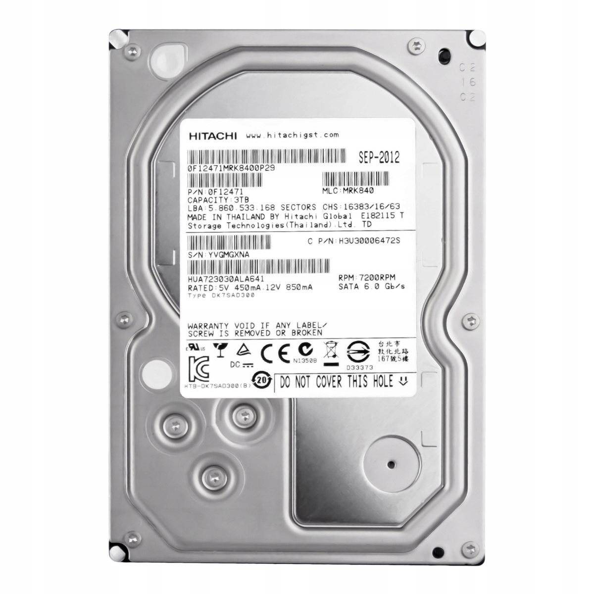 UltraStar 7K4000 3TB 7.2K 64MB Sata III 3.5'' HUA723030ALA641